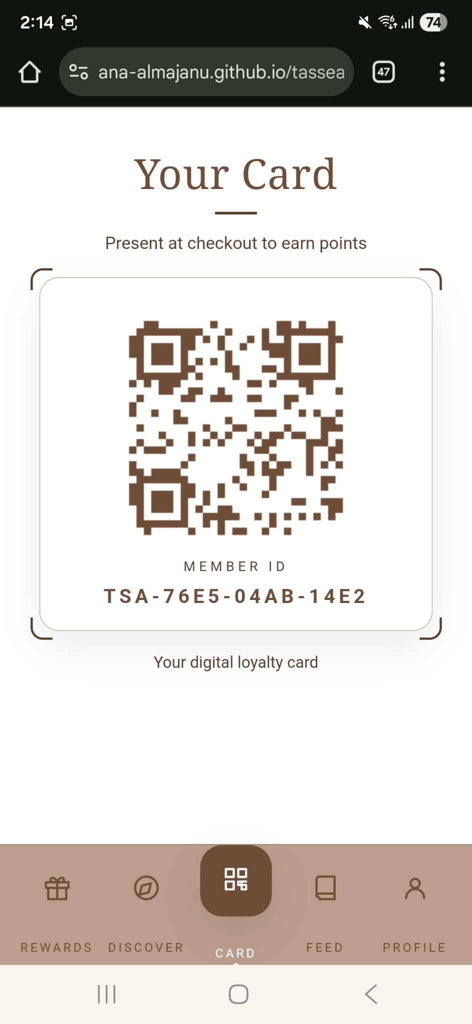 Your Card (QR)